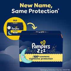 Pampers ZZZ Overnight Diapers, Size 6 (35+ lbs), 42 Count, Nighttime Protection Disposable Baby Diaper, Night Time Leak and Skin Protection