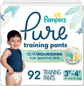 Pampers Pure Protection Training Underwear, Unisex, Size 3T4T, 92 Count, Premium, Hypoallergenic, Soft, Absorbent