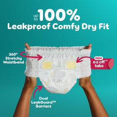 Pampers Diapers - Swaddlers 360° - Size 6, 44 Count, up to 100% Leakproof Comfy Dry Fit, Designed for Easy Changes, Pull On Baby Diaper (Packaging May Vary)