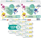Pampers Pure Pants 4T5T (2 x 80 Count with Sensitive Water Based Baby Wipes, 12X Pop-Top Packs (1008 Count)