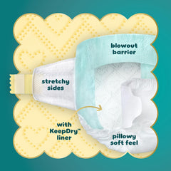 Pampers Swaddlers Diapers, Size 3 (13-26 lbs), 78 Count, Absorbent, Keeps Baby Dry and Comfortable, Skin Safe Disposable Baby Diaper