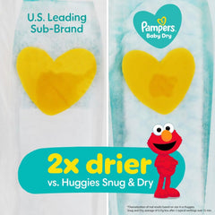 Pampers Diapers - Baby Dry - Size 3, 32 Count, Absorbent Disposable Infant Diaper (Packaging May Vary)