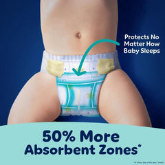 Pampers ZZZ Overnight Diapers, Size 6 (35+ lbs), 42 Count, Nighttime Protection Disposable Baby Diaper, Night Time Leak and Skin Protection