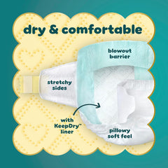 Pampers Swaddlers Diapers, Size 8 (30+ lbs), 60 Count, Absorbent, Keeps Baby Dry and Comfortable, Skin Safe Disposable Baby Diaper (Packaging May Vary)