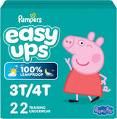 Pampers Training Pants - Easy Ups Girls & Boys - Size 3T-4T, 22 Count, Peppa Pig Potty Underwear (Packaging May Vary)