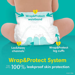 Pampers Disposable Diapers Size 4, Swaddlers 150 Count + Overnight (58 Count)