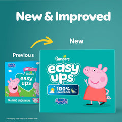 Pampers Training Pants - Easy Ups Girls & Boys - Size 4T-5T, 56 Count, Peppa Pig Potty Underwear (Packaging May Vary)