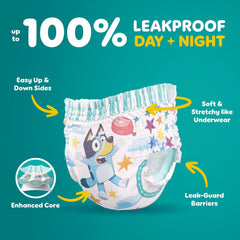 Pampers Training Pants - Easy Ups Boys & Girls Bluey - Size 3T-4T, 22 Count, Children's Potty Underwear (Packaging May Vary)