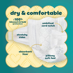 Pampers Swaddlers Diapers, Size 0 (up to 10 lbs), 140 Count, Absorbent, Keeps Baby Dry and Comfortable, Skin Safe Disposable Baby Diaper (Packaging May Vary)