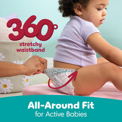 Pampers Diapers - Cruisers 360 - Size 3, 136 Count, Babyproof up to 100% Leakproof Pull-On Diaper