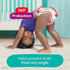 Diapers Size 5, 128 Count and Baby Wipes - Pampers Pull On Cruisers 360° Fit Baby Diapers with Stretchy Waistband, ONE MONTH SUPPLY with Sensitive Wipes, 6X Pop-Tops, 336 Count (Packaging May Vary)