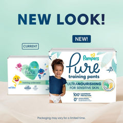 Pampers Pure Protection Training Underwear, Unisex, Size 3T4T, 92 Count, Premium, Hypoallergenic, Soft, Absorbent