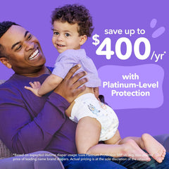 Luvs Size 8 Baby Diapers, Platinum Protection Bluey Diapers for Day & Night,Size 8, 108 Count